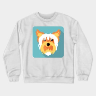 dog Yorkshire terrier icon Crewneck Sweatshirt